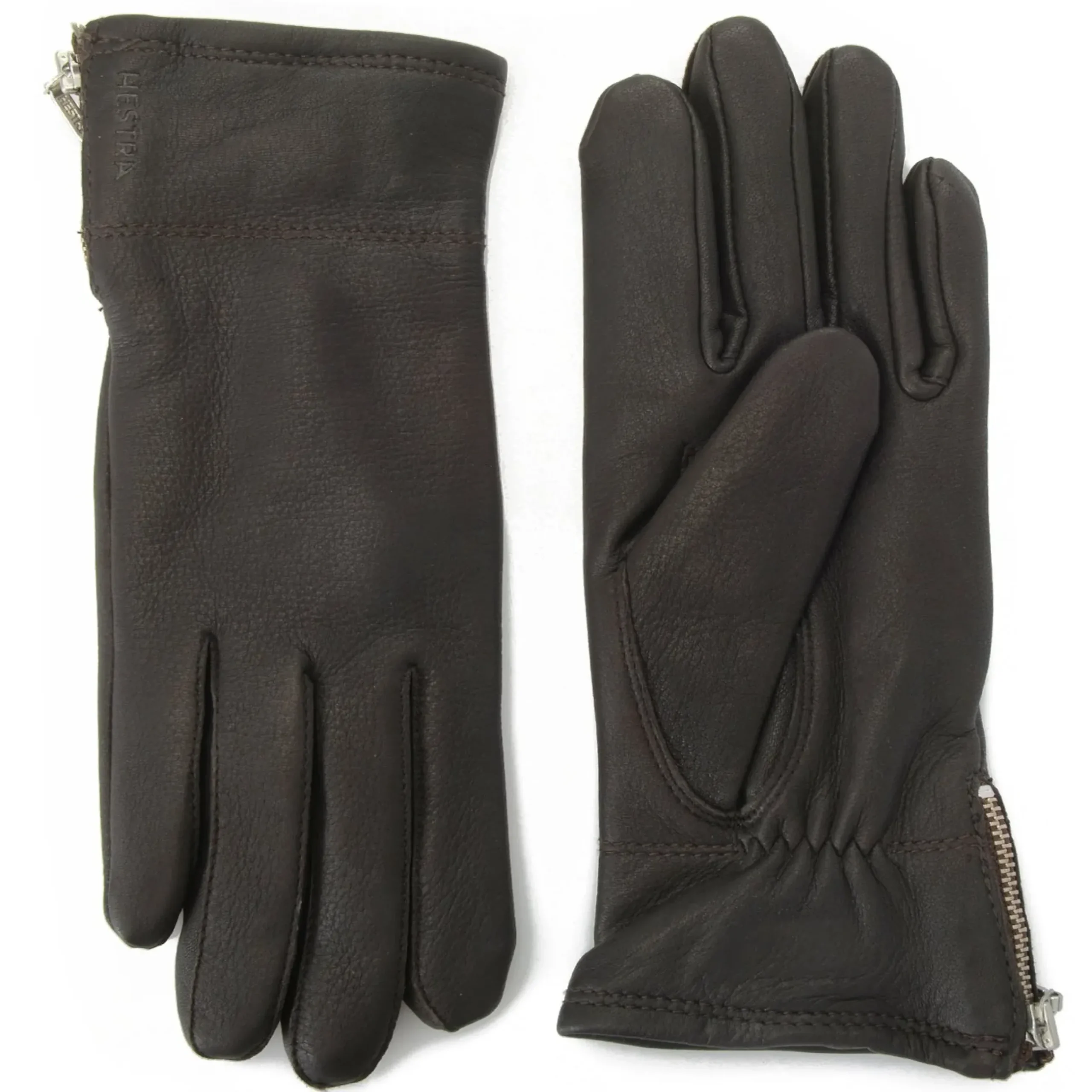 Hestra Charlene Deerskin Leather Zip Gloves>J. W. Hulme Co Hot