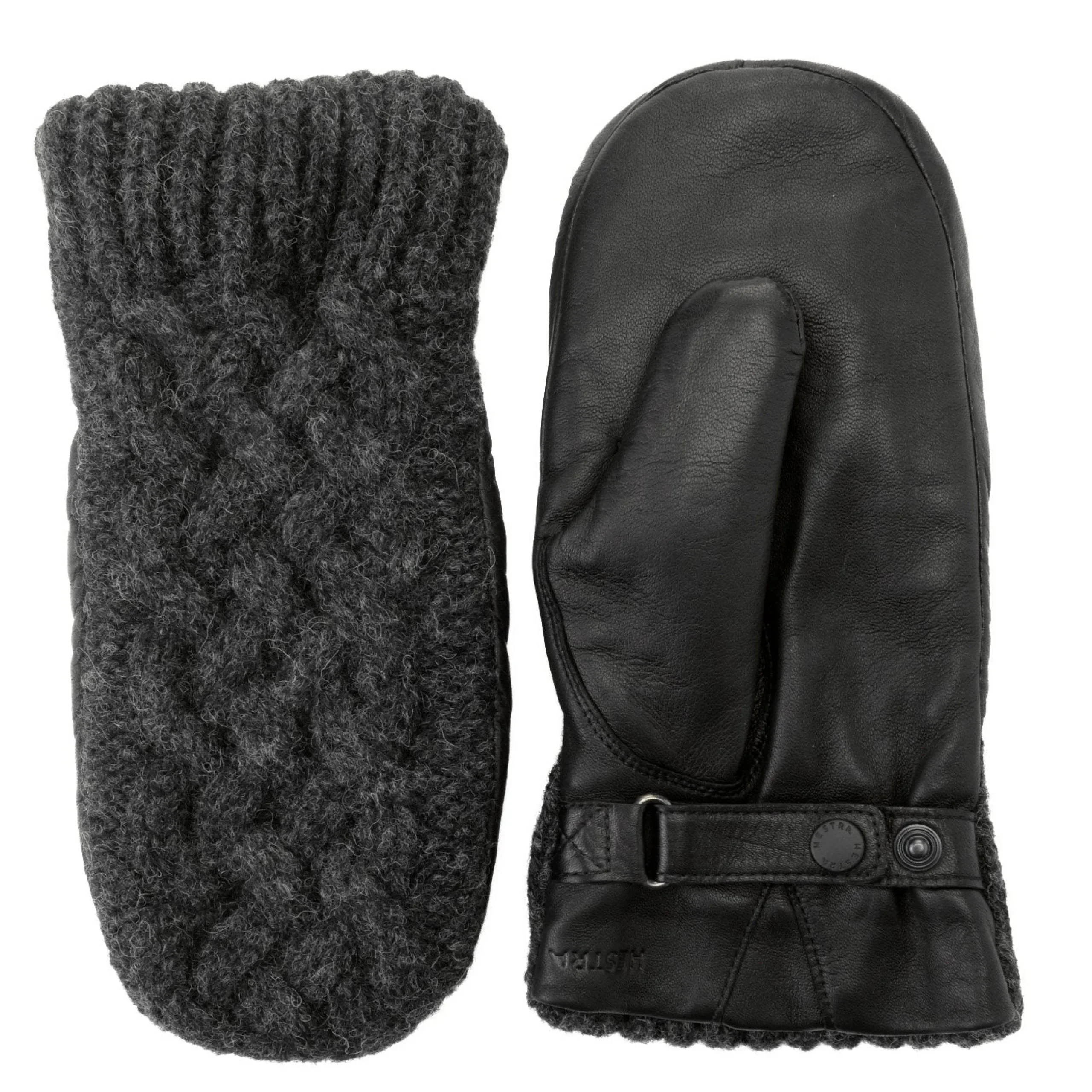 Hestra Ragnhild Cable Knit Leather Mitten>J. W. Hulme Co Online