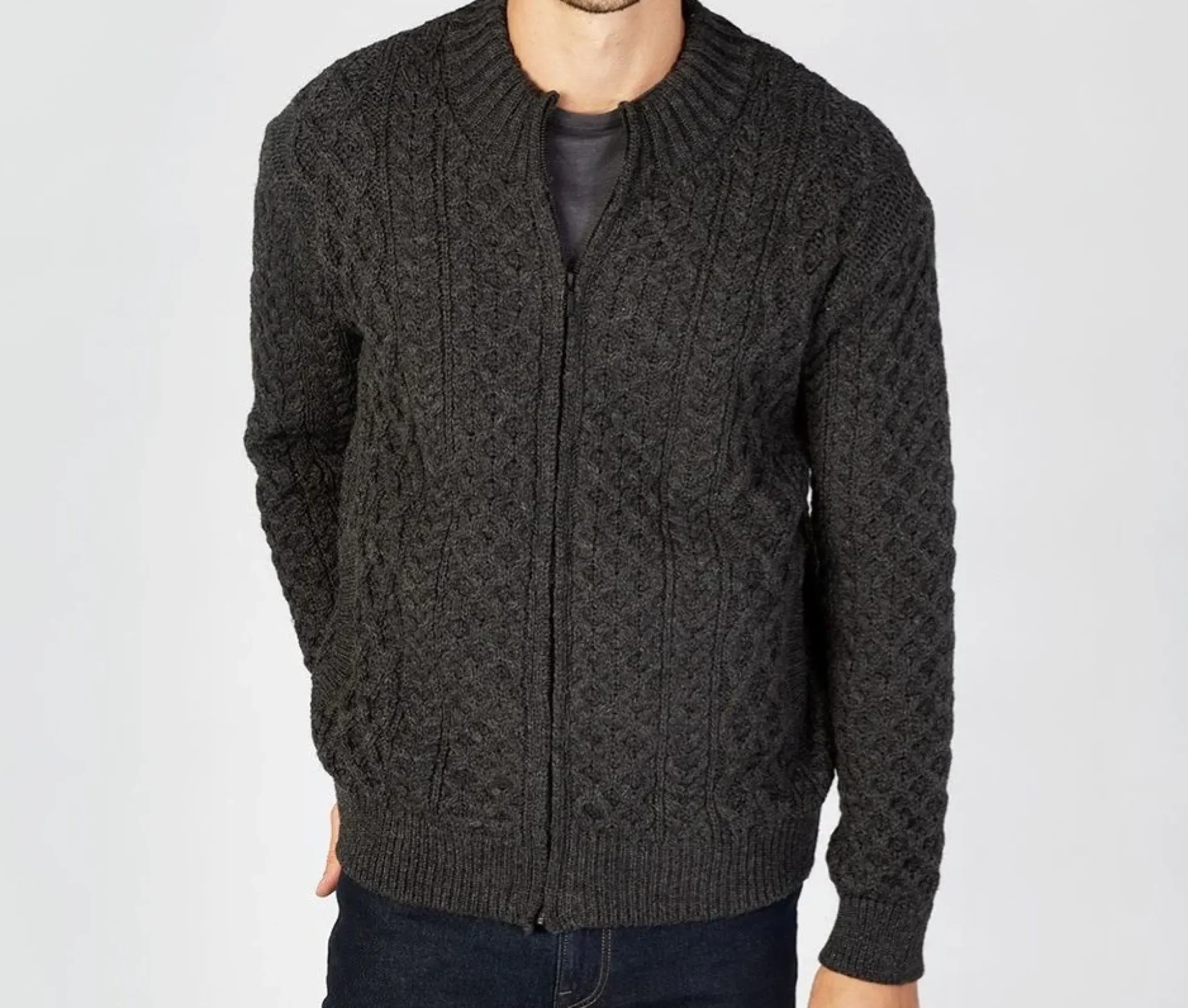 Irelandseye Ardross Aran Cardigan>J. W. Hulme Co Outlet