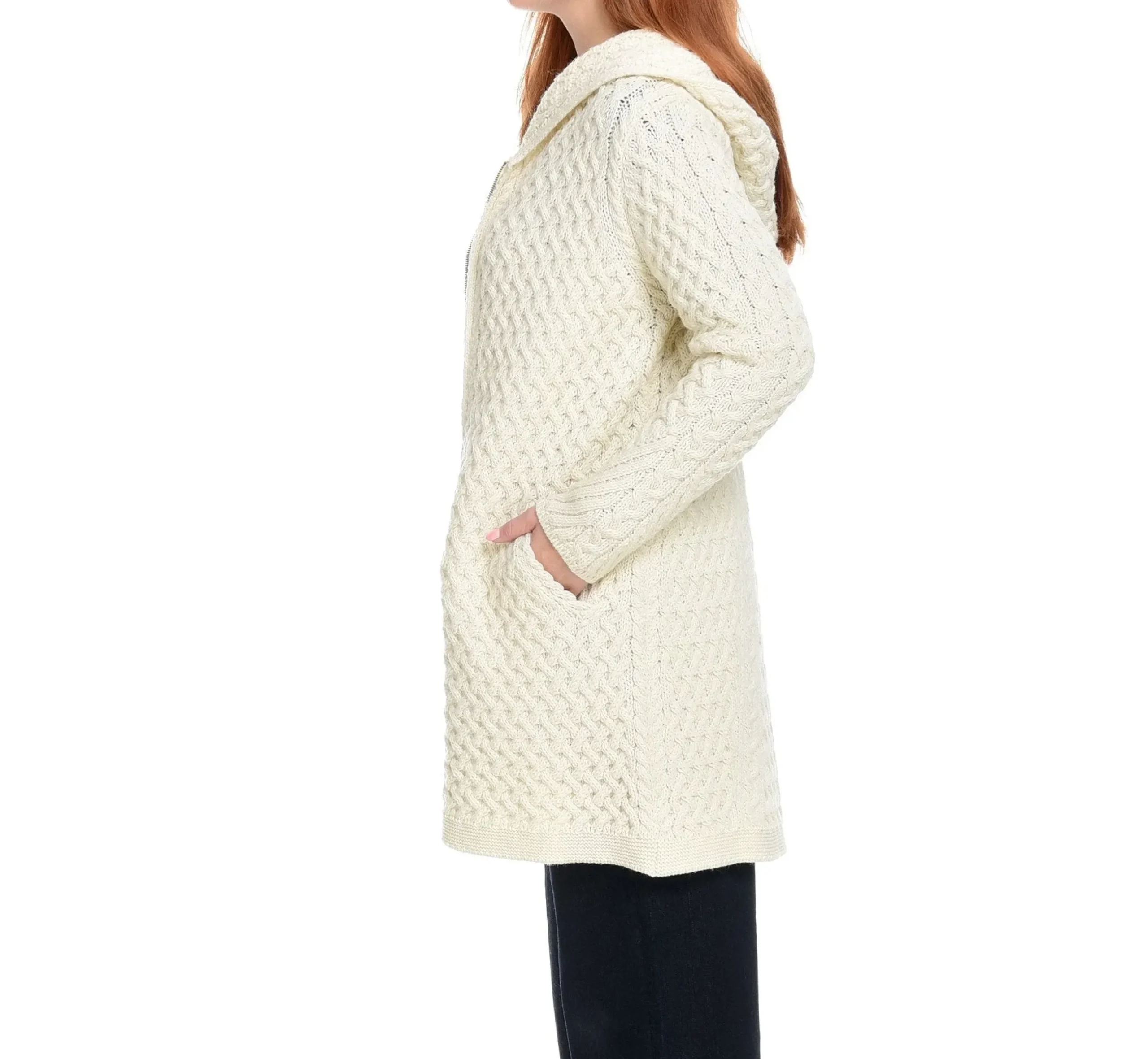 Irelandseye Coolquay Trellis Hooded Sweater>J. W. Hulme Co Best