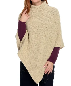 Irelandseye Newport High Neck Cable Poncho>J. W. Hulme Co Hot