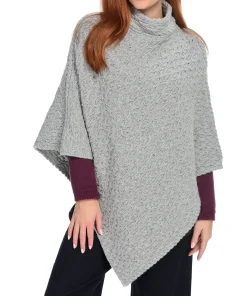 Irelandseye Newport High Neck Cable Poncho>J. W. Hulme Co Best