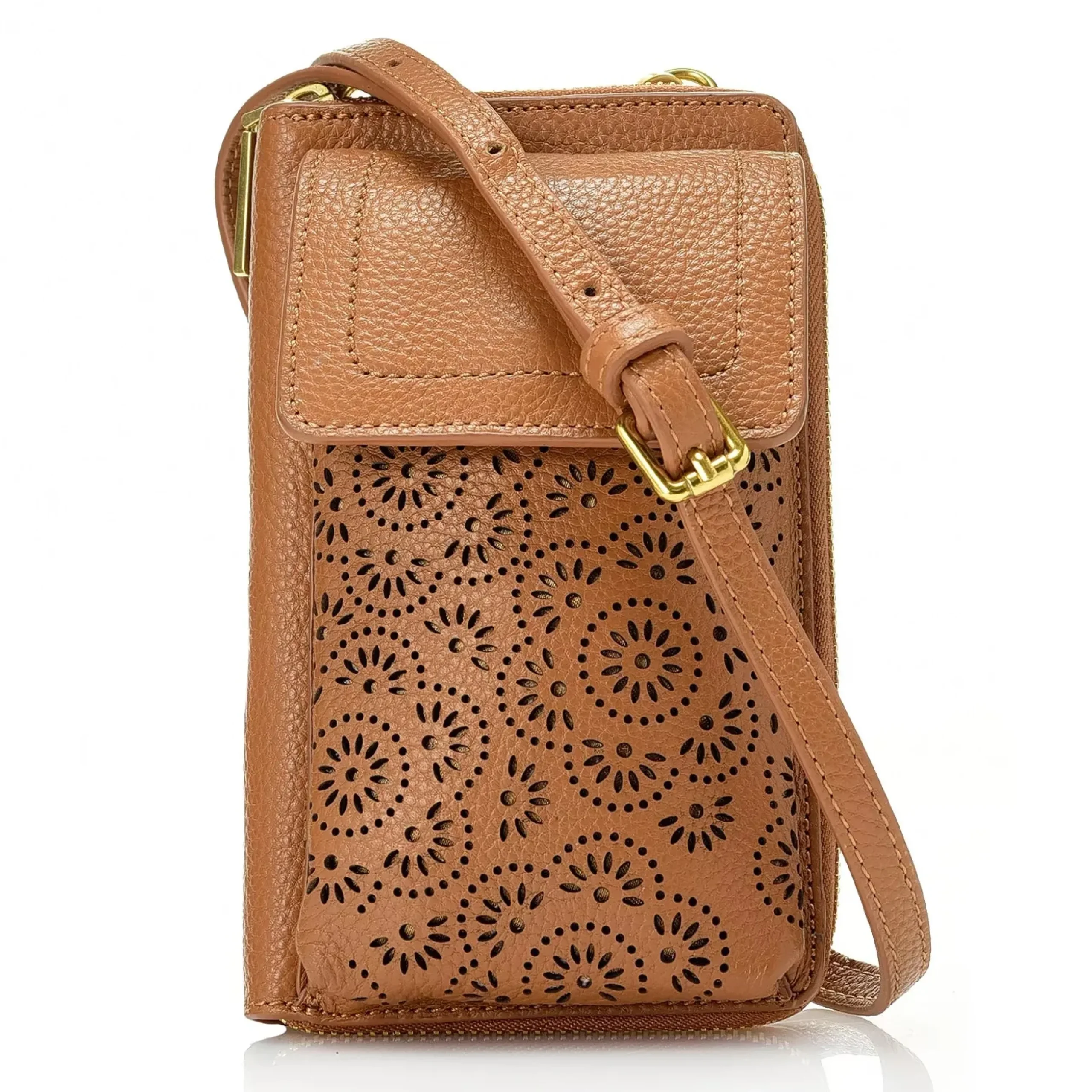 Leah Perforated Leather Phone Case Crossbody>J. W. Hulme Co Best