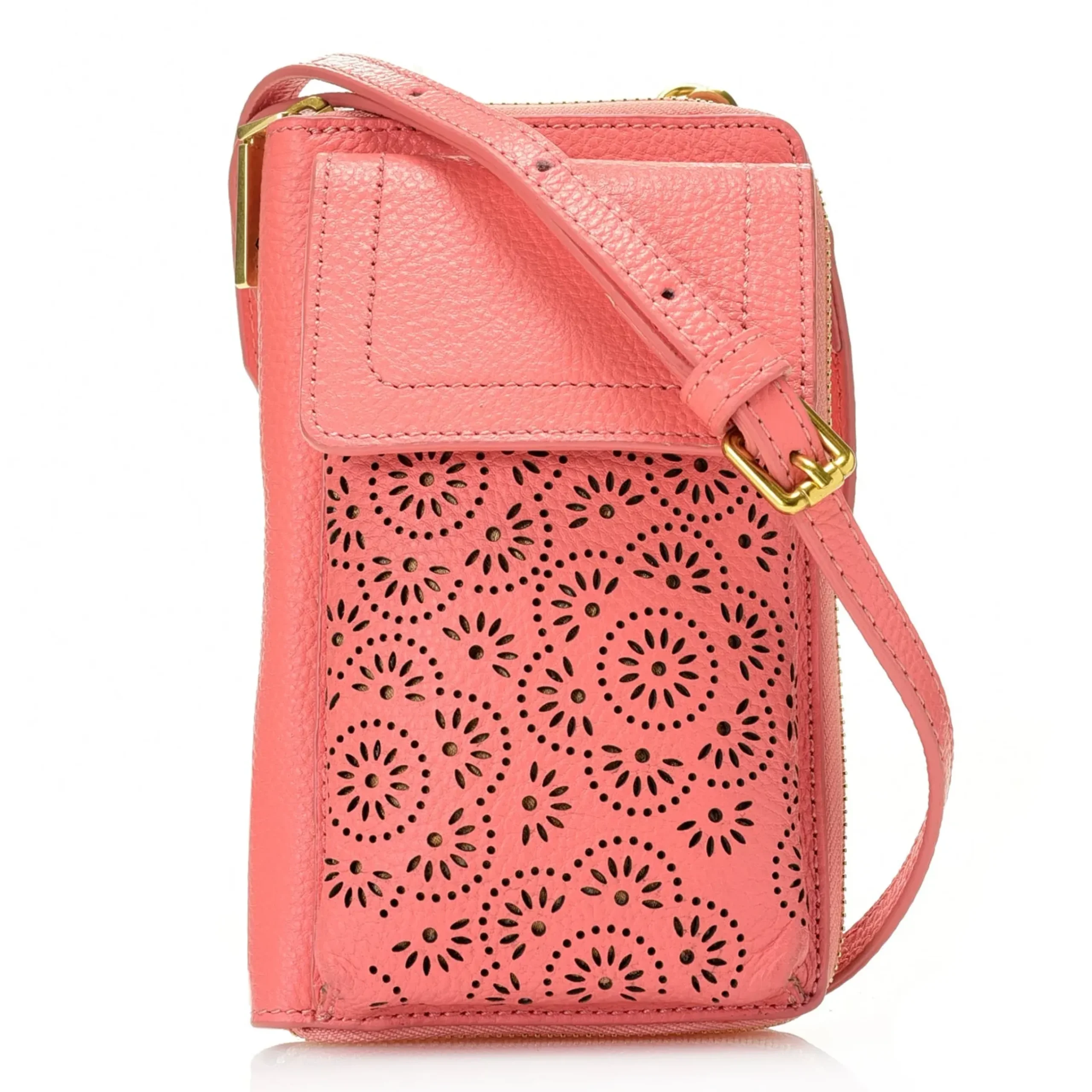 Leah Perforated Leather Phone Case Crossbody>J. W. Hulme Co Best