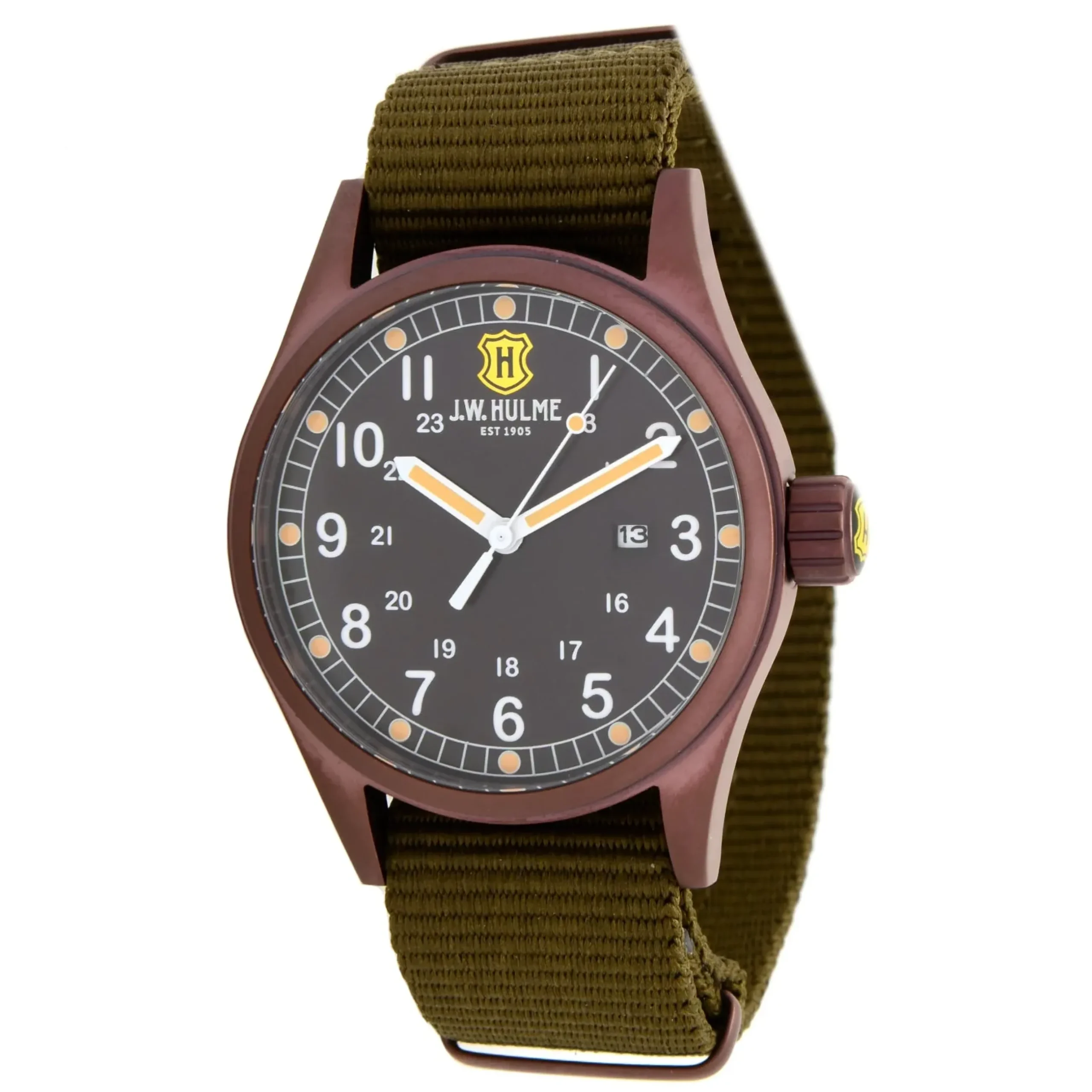42Mm Quartz Date Nylon Strap Watch Men's>J. W. Hulme Co Sale