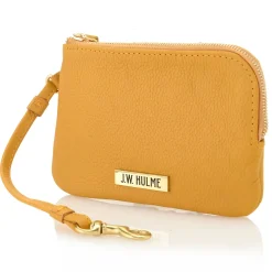 Pearl Zip Wristlet Pouch Pebble Leather><noscript><img width=