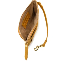 Pearl Zip Wristlet Pouch Pebble Leather><noscript><img width=