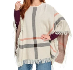 Plaid Poncho By Blue Ladies>J. W. Hulme Co Discount