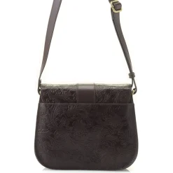 Reese Tooled Leather Saddle Crossbody Bag><noscript><img width=